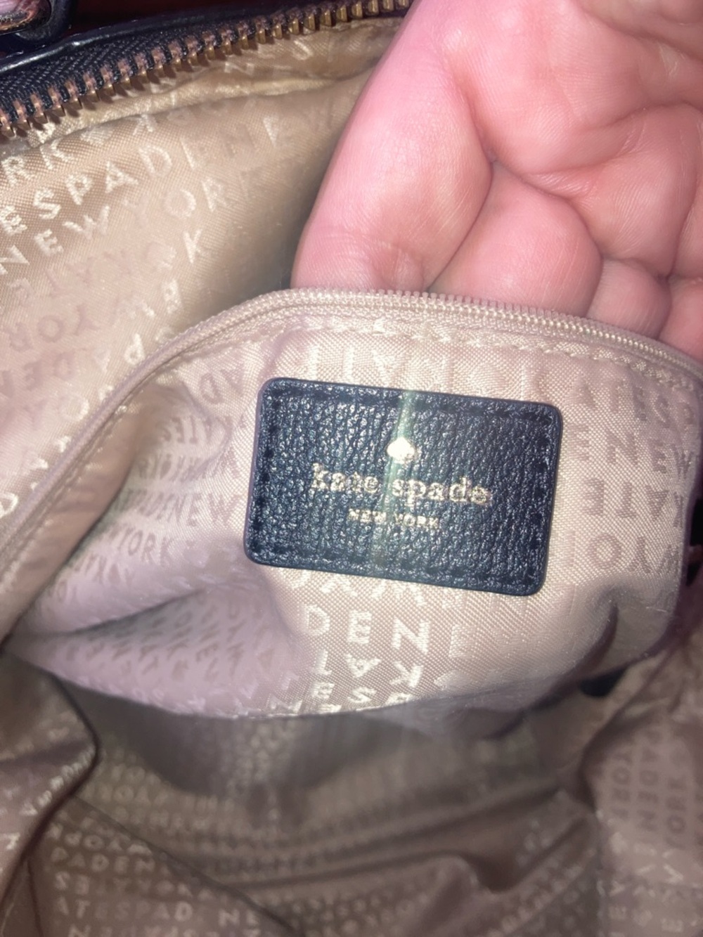 Kate Spade Canvas Zebra-Print Satchel & crossbody  Bag - Black & Cream - Picture 7 of 8